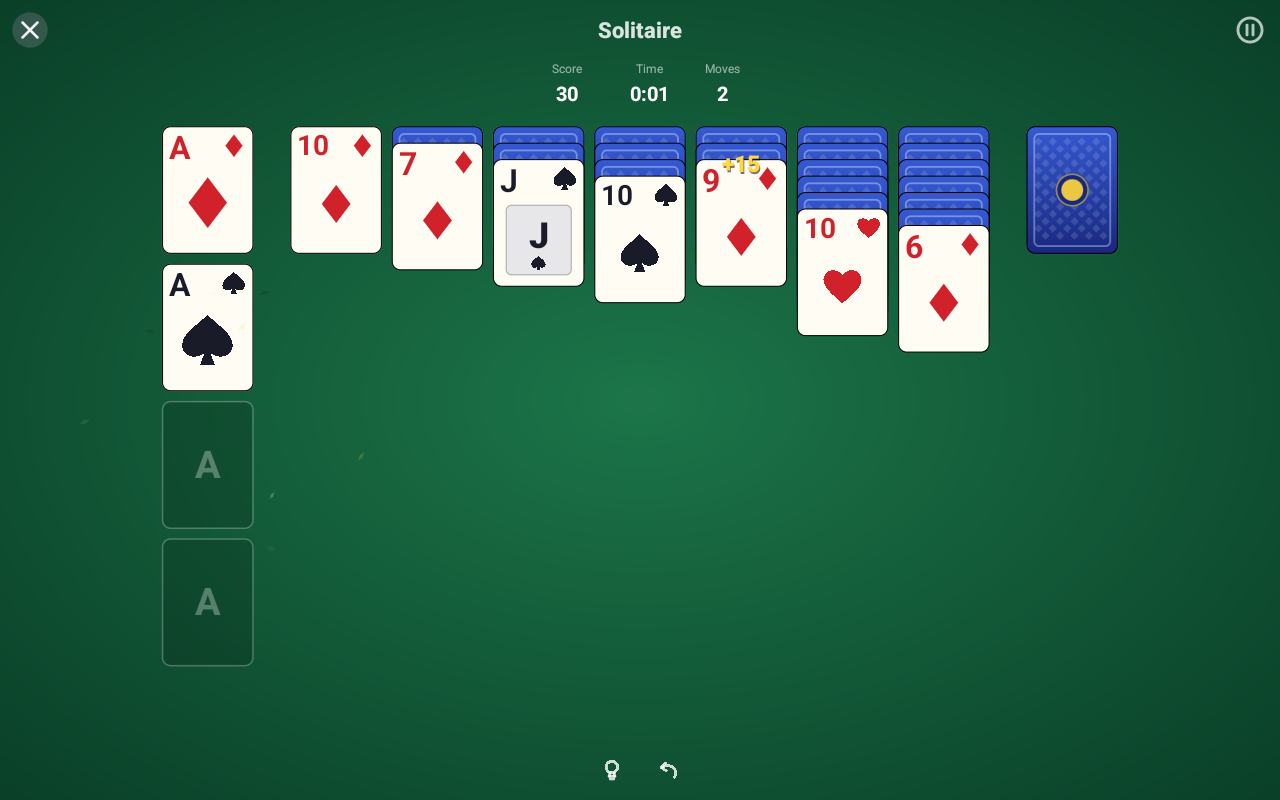Solitaire — Android (Material) · Tablet