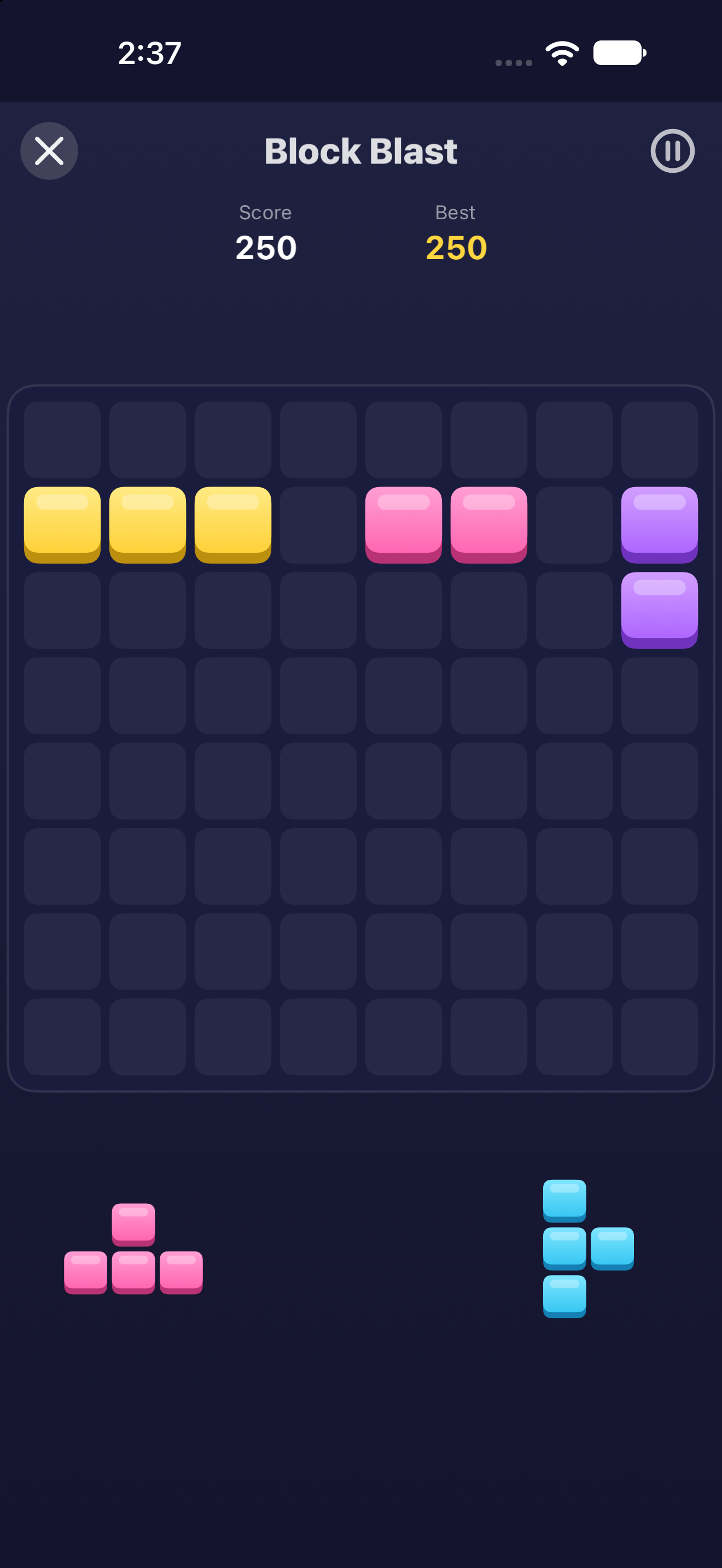 Block Blast — iOS (UIKit) · iPhone