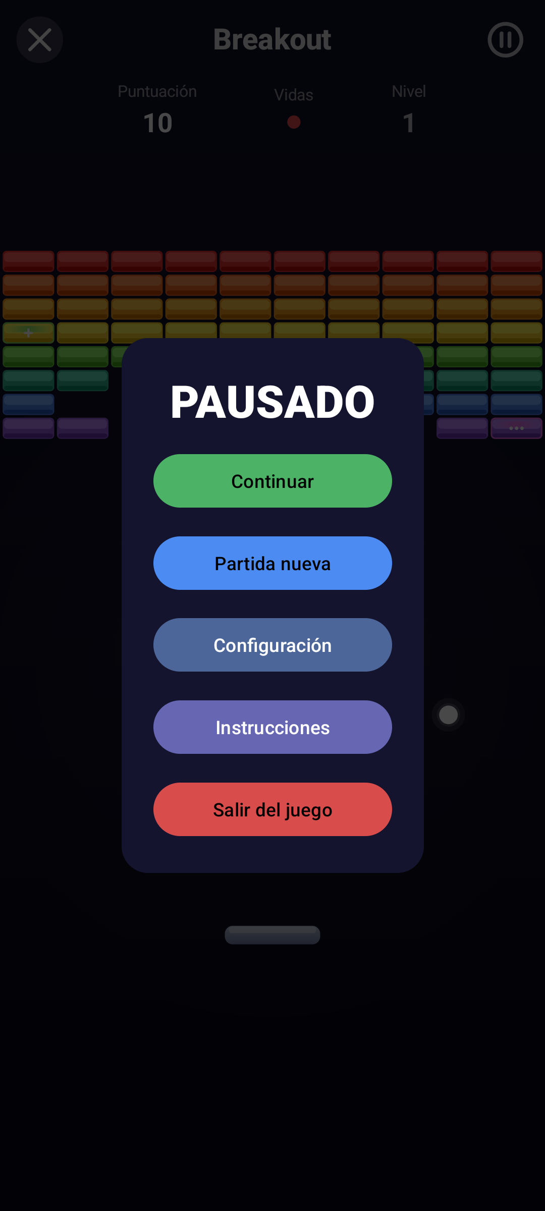 Breakout — Android (Material) · Phone