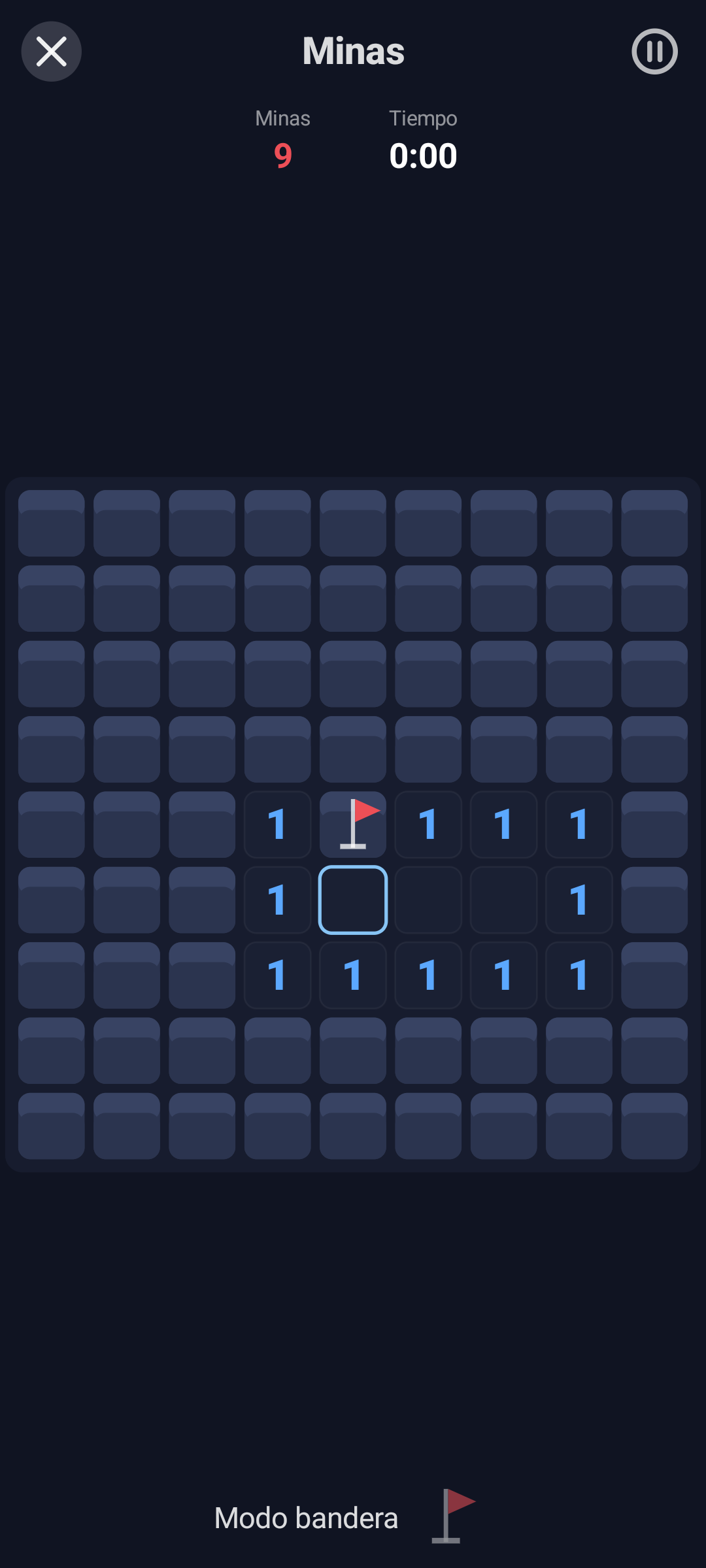Minas — Android (Material) · Phone
