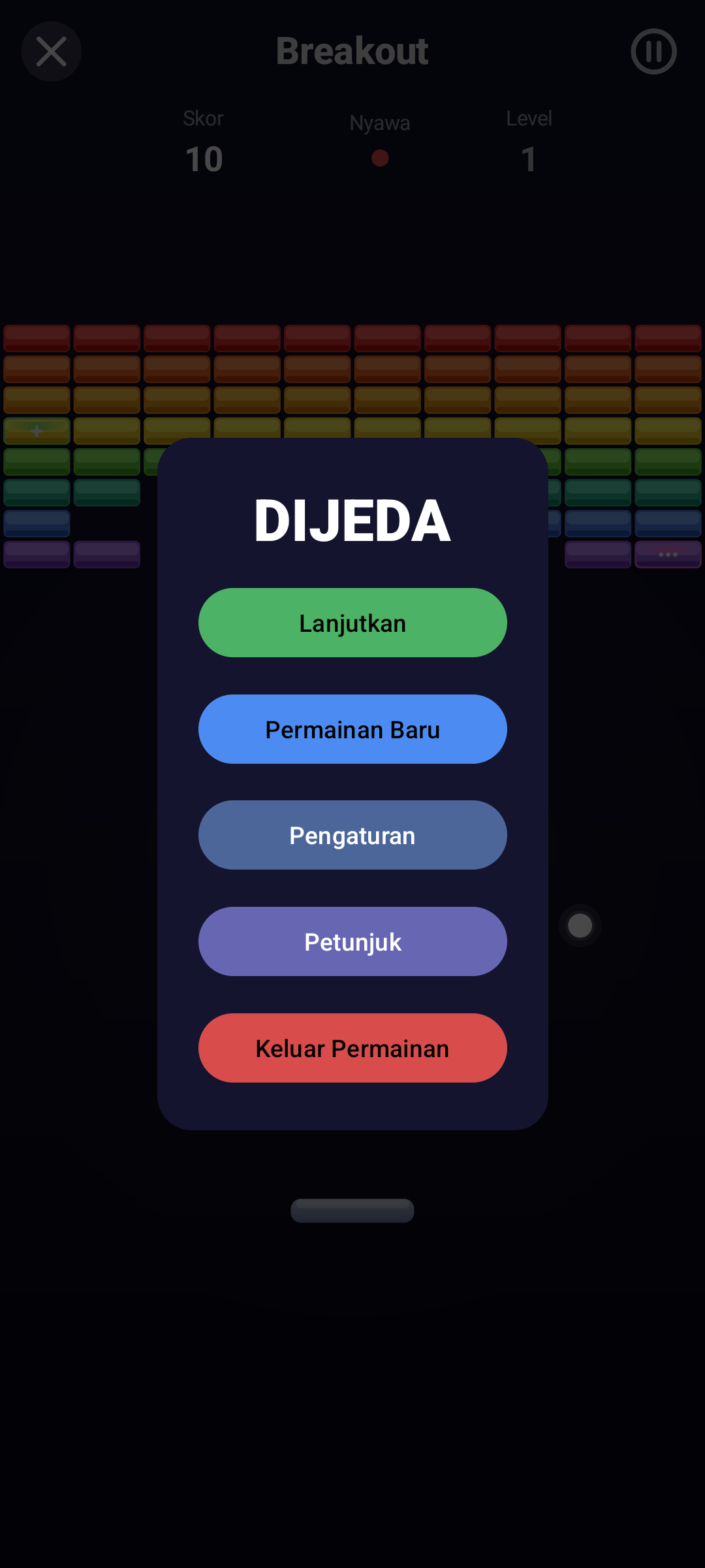 Breakout — Android (Material) · Phone