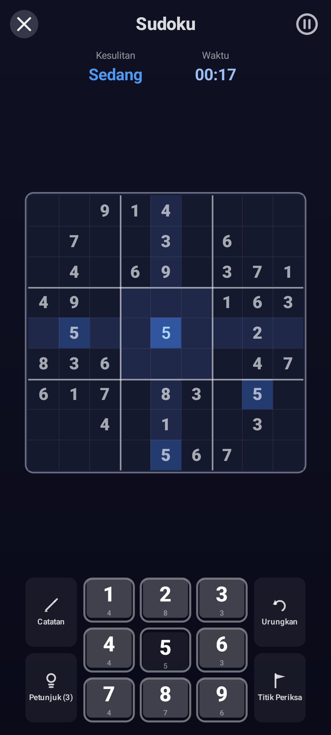 Sudoku — Android (Material) · Phone