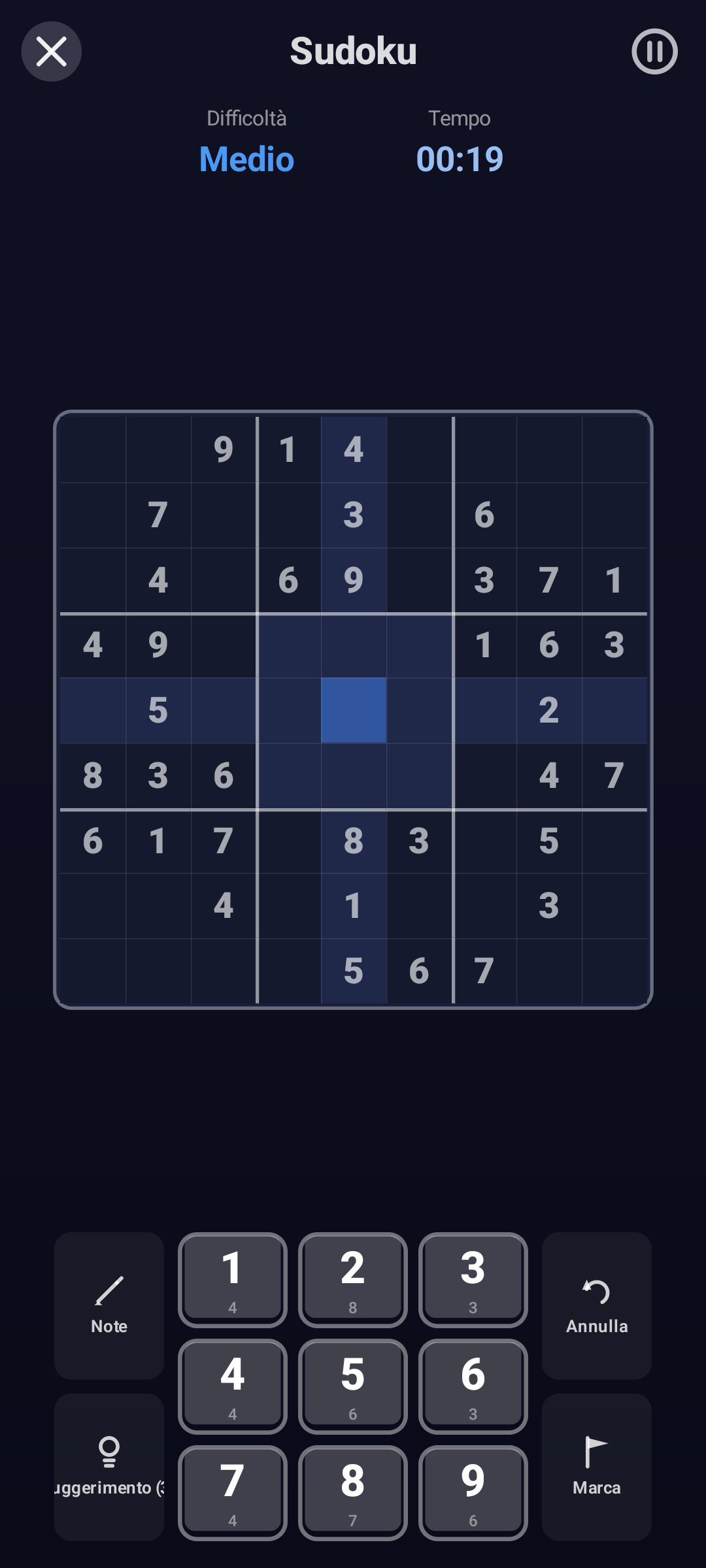 Sudoku — Android (Material) · Phone