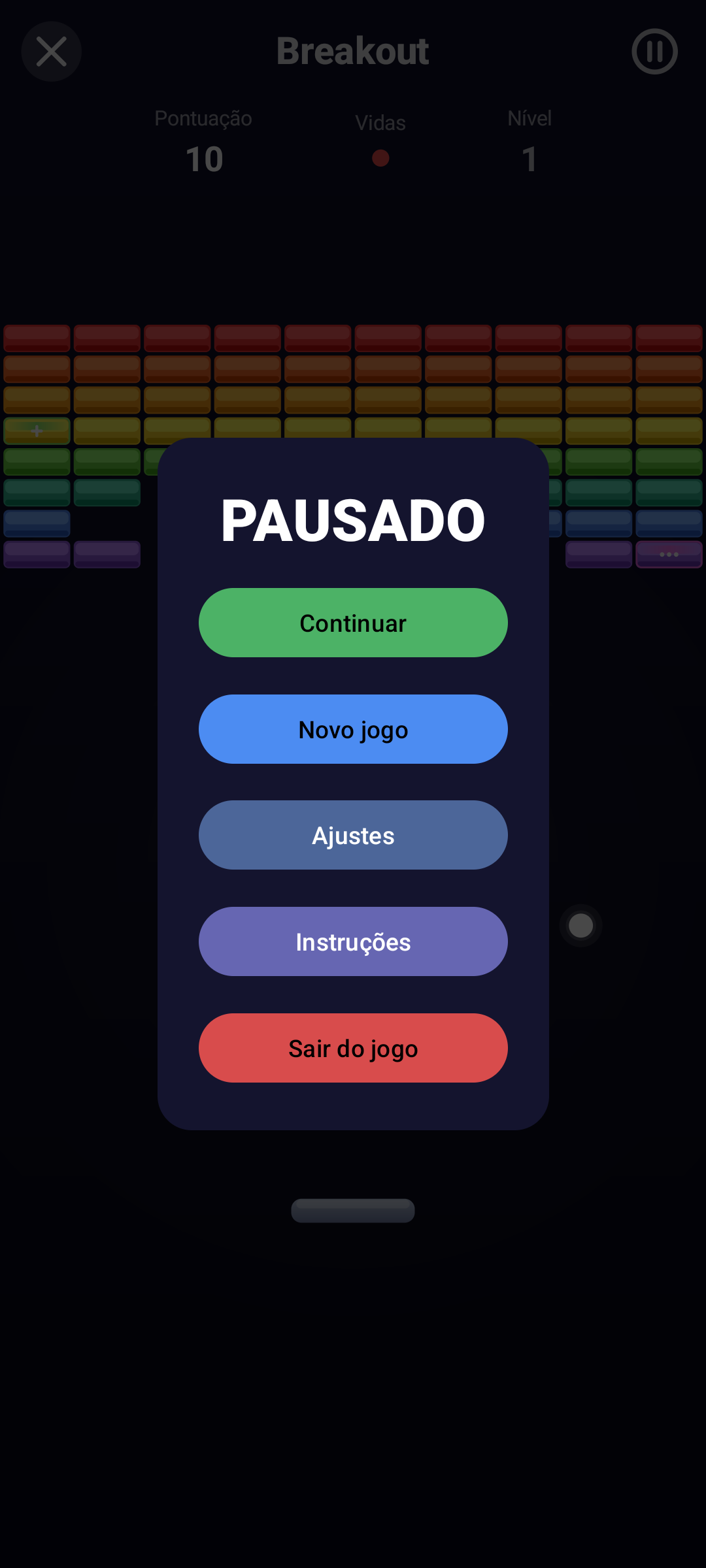 Breakout — Android (Material) · Phone