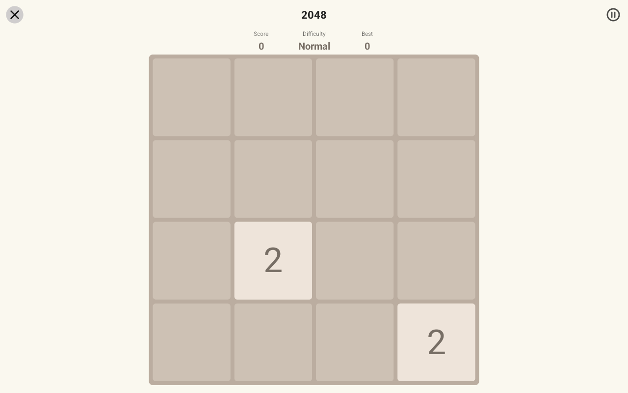 2048, Android Tablet
