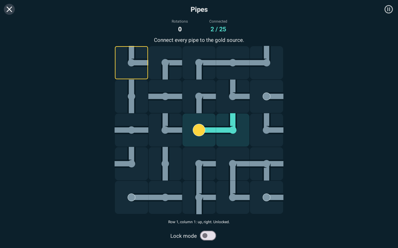 Pipes, Android Tablet