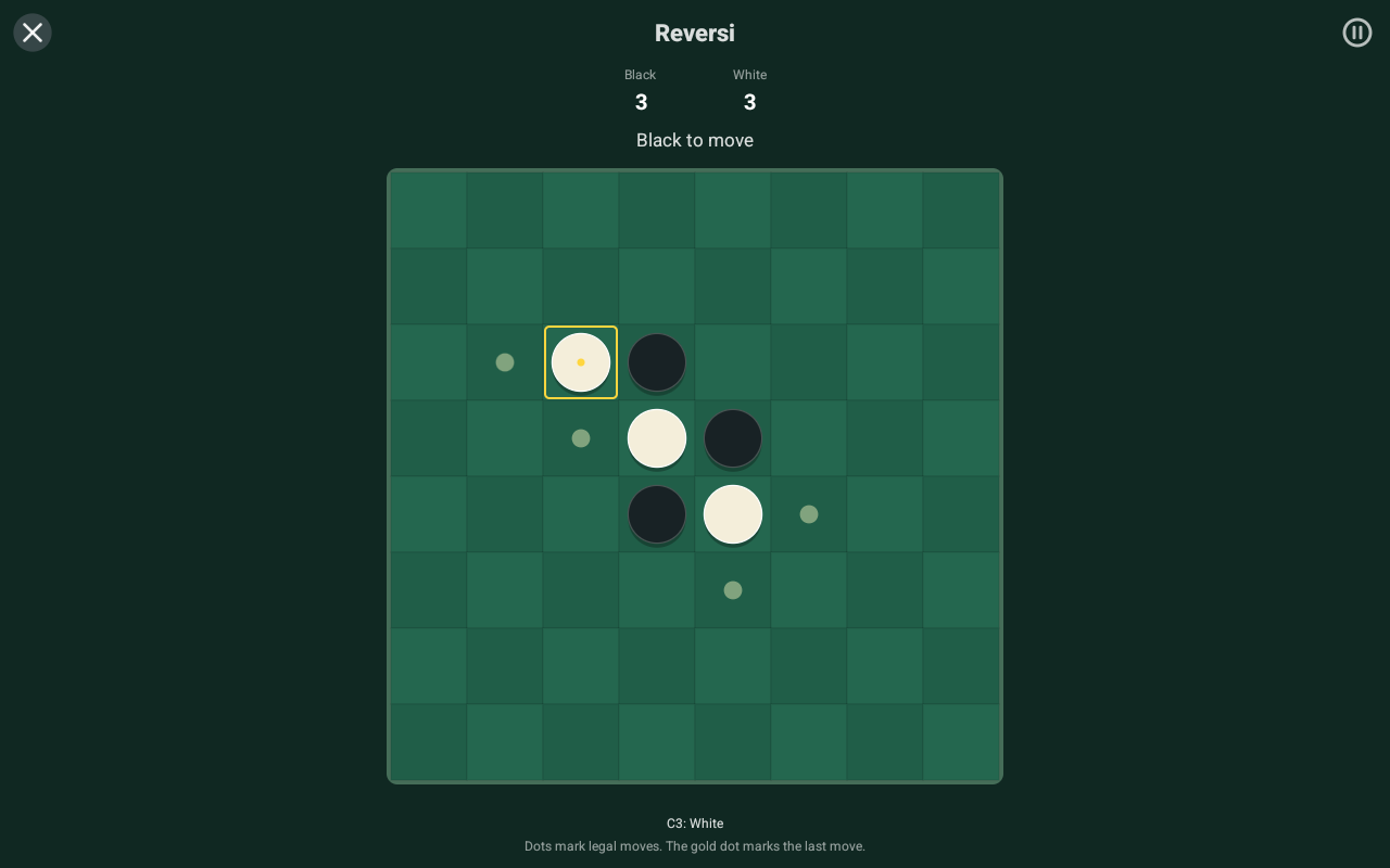 Reversi Two Players, Android Tablet