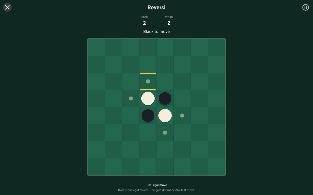 Reversi, Android Tablet