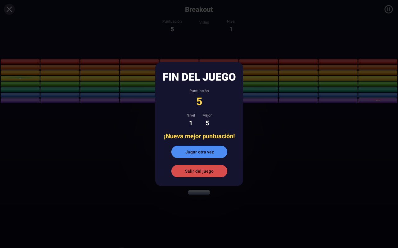 Breakout — Android (Material) · Tablet
