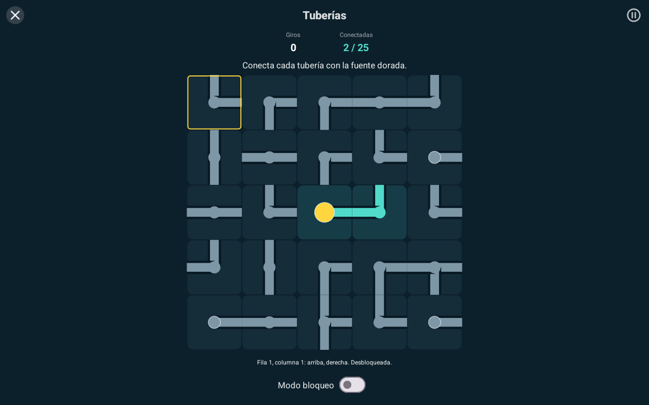 Tuberías — Android (Material) · Tablet