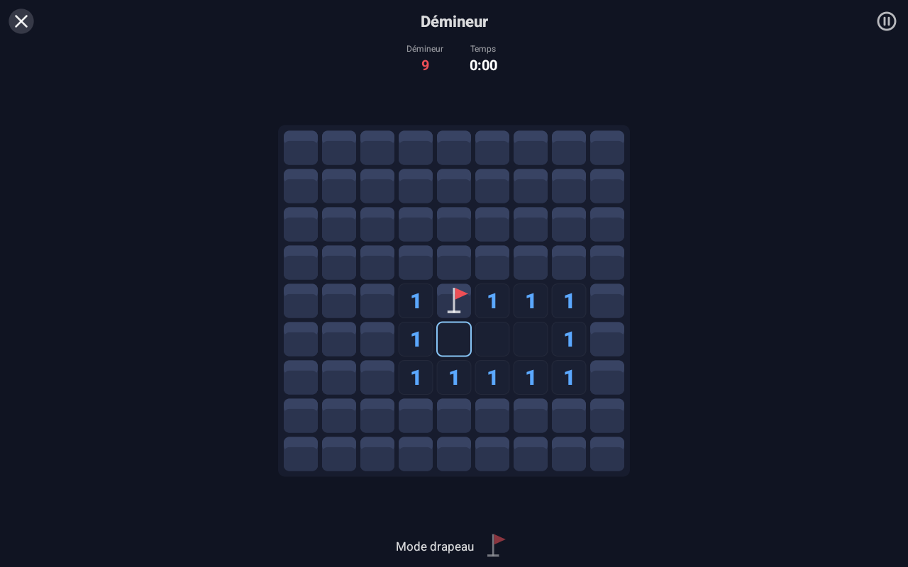Démineur — Android (Material) · Tablet