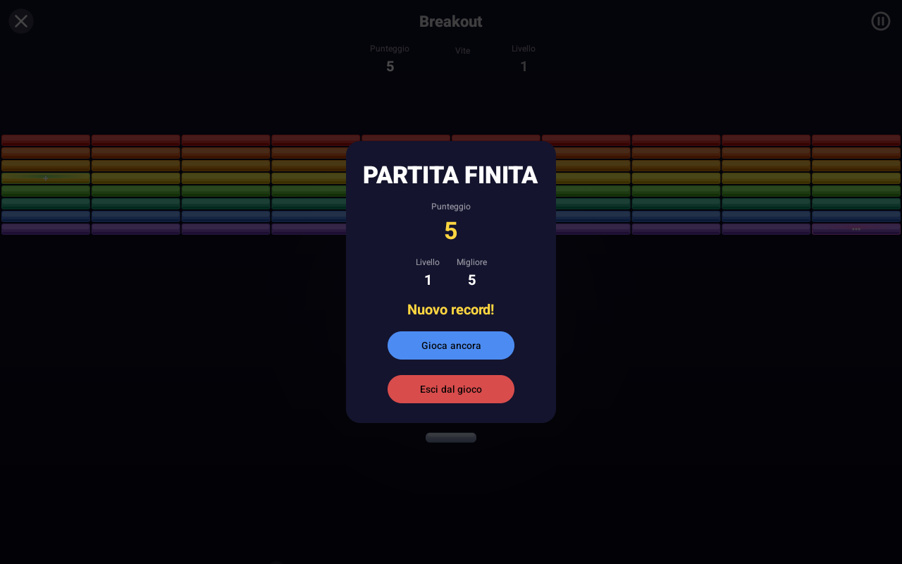 Breakout — Android (Material) · Tablet
