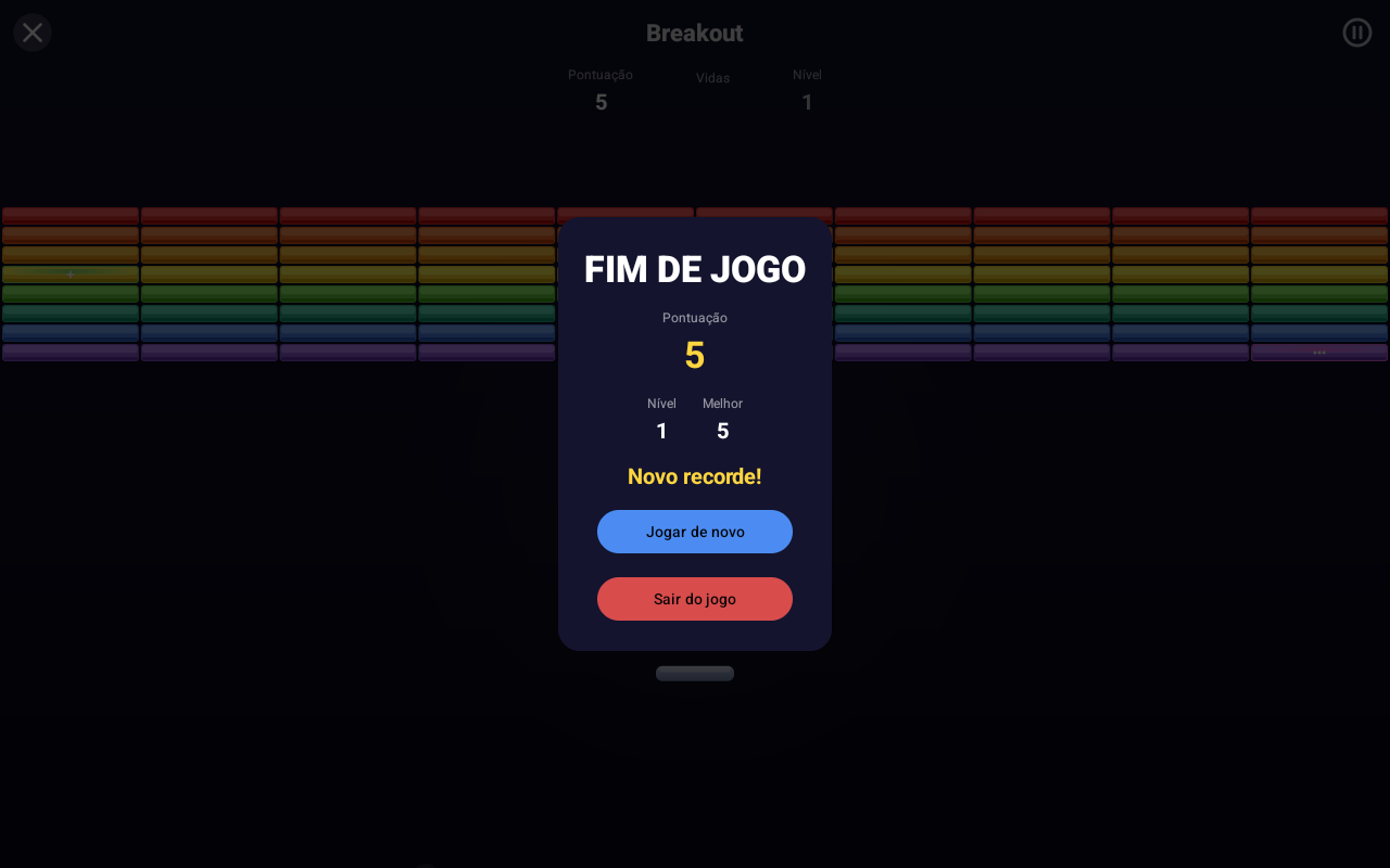 Breakout — Android (Material) · Tablet