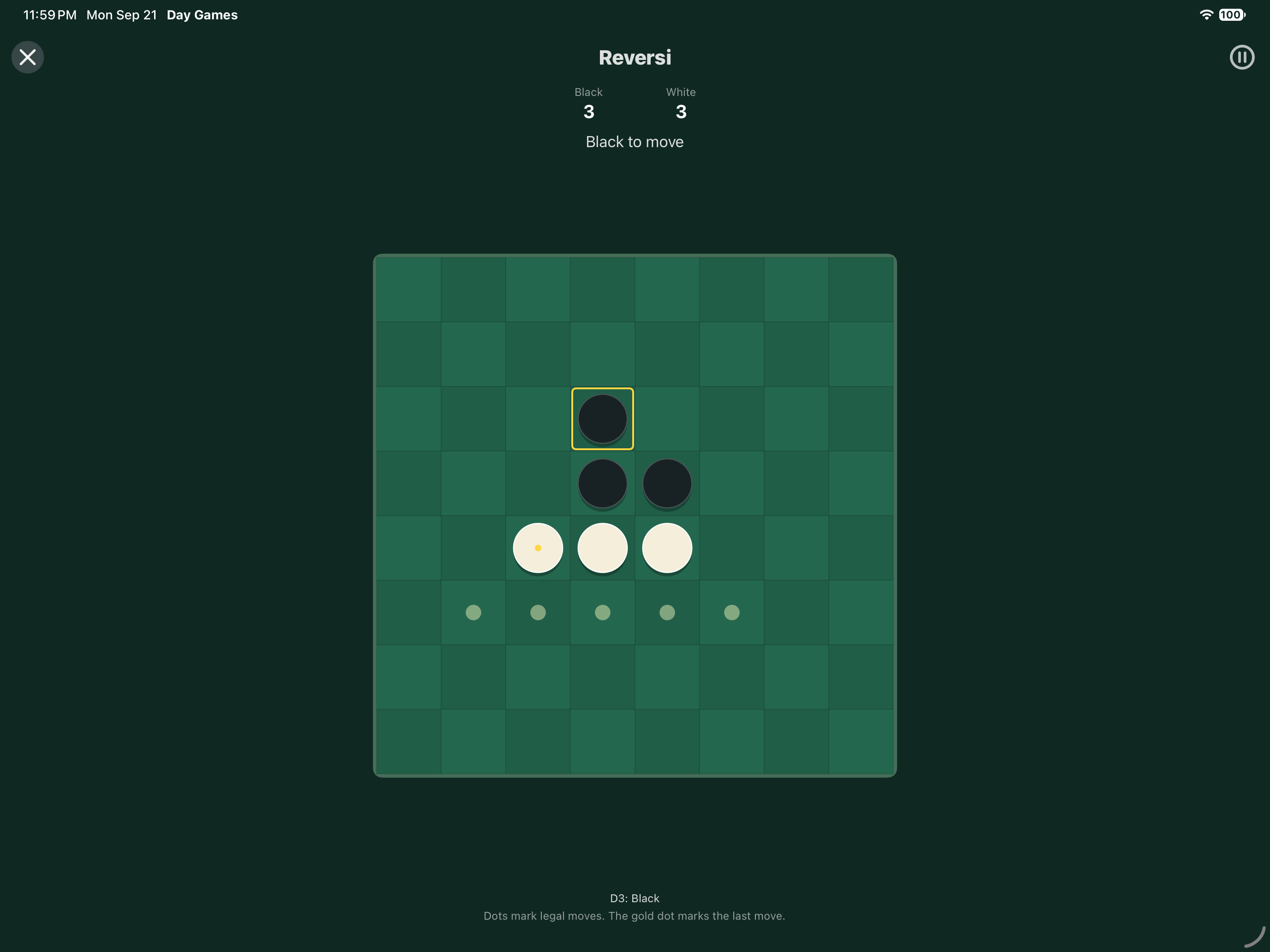 Reversi Computer, iOS iPad