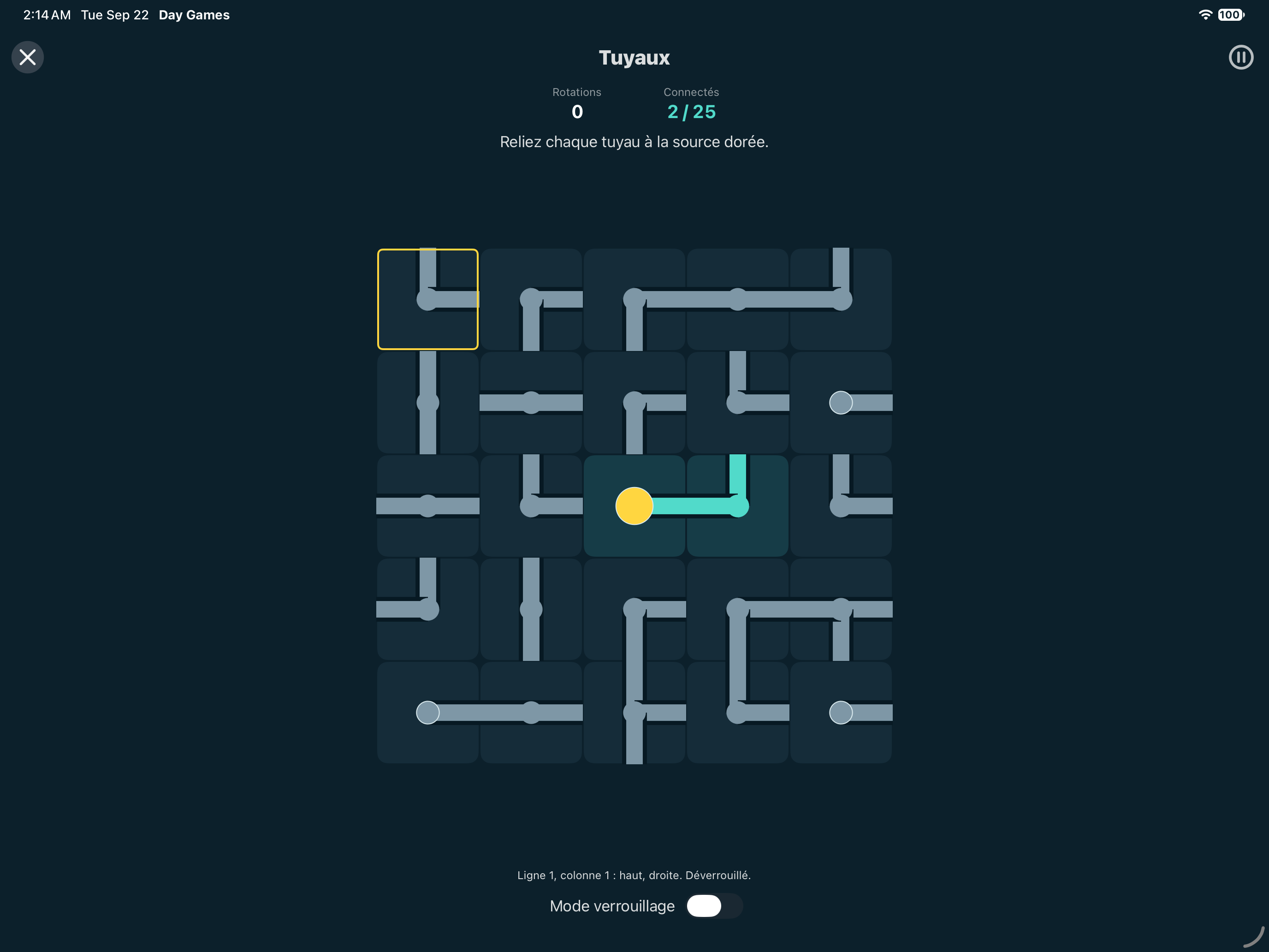 Tuyaux — iOS (UIKit) · iPad