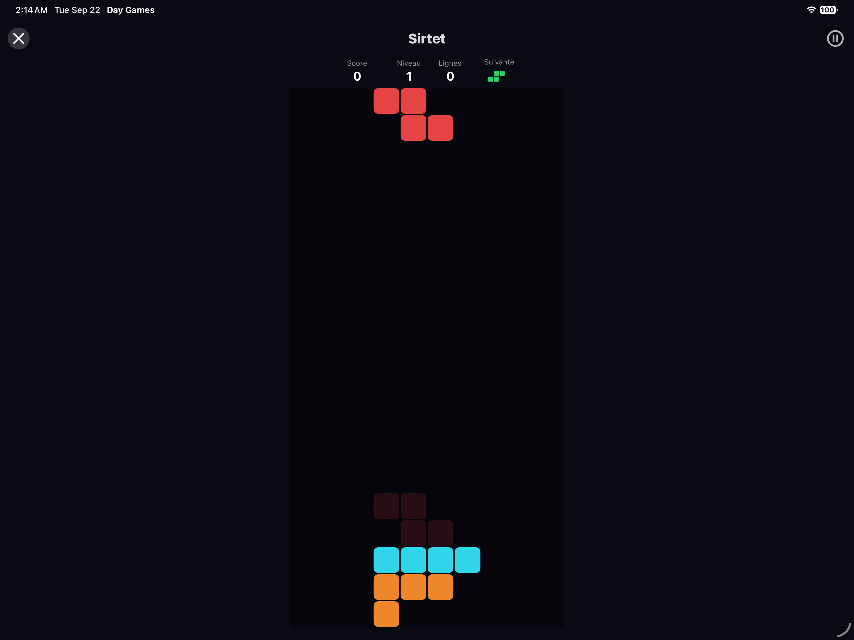 Sirtet — iOS (UIKit) · iPad