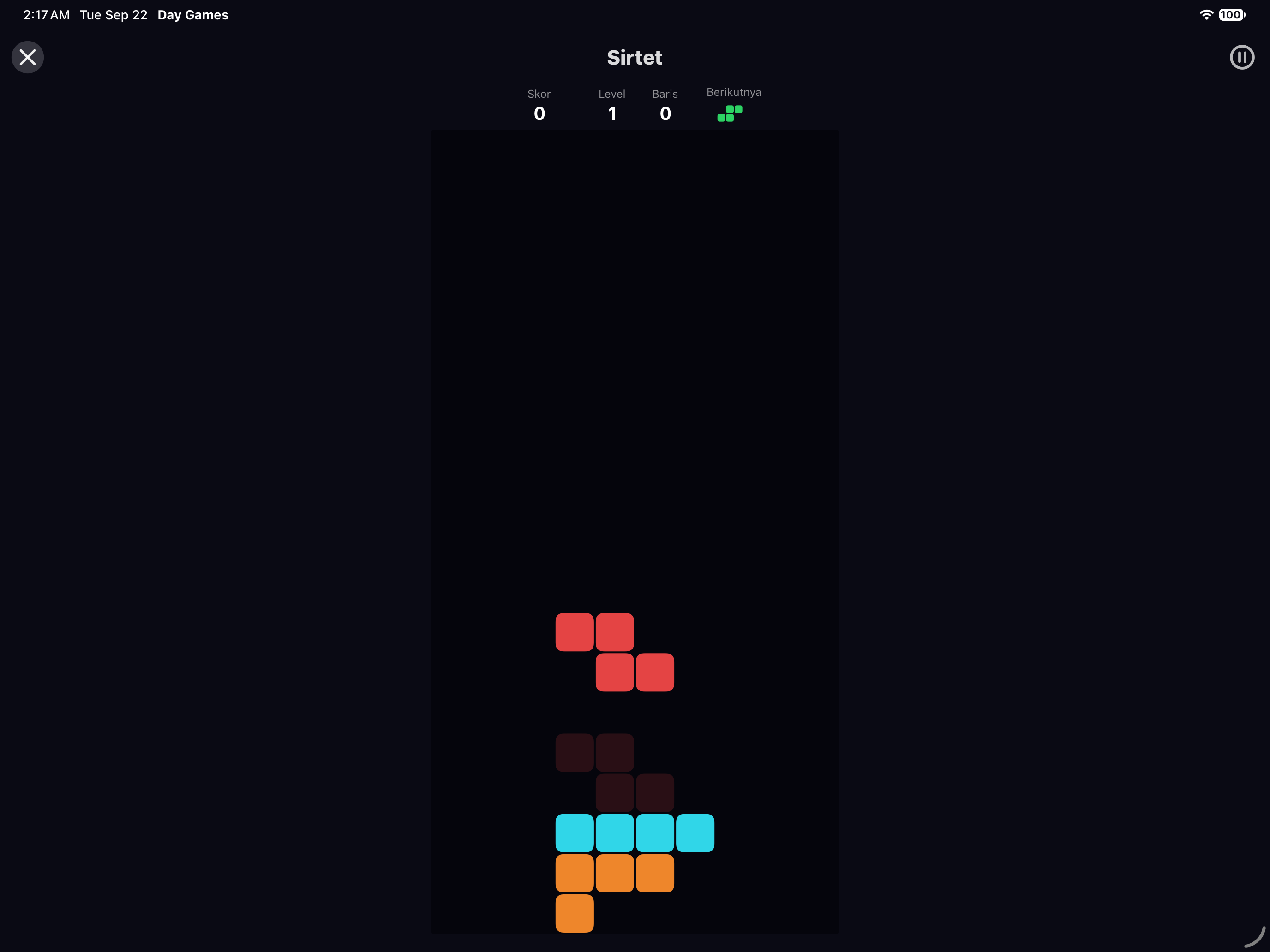 Sirtet — iOS (UIKit) · iPad