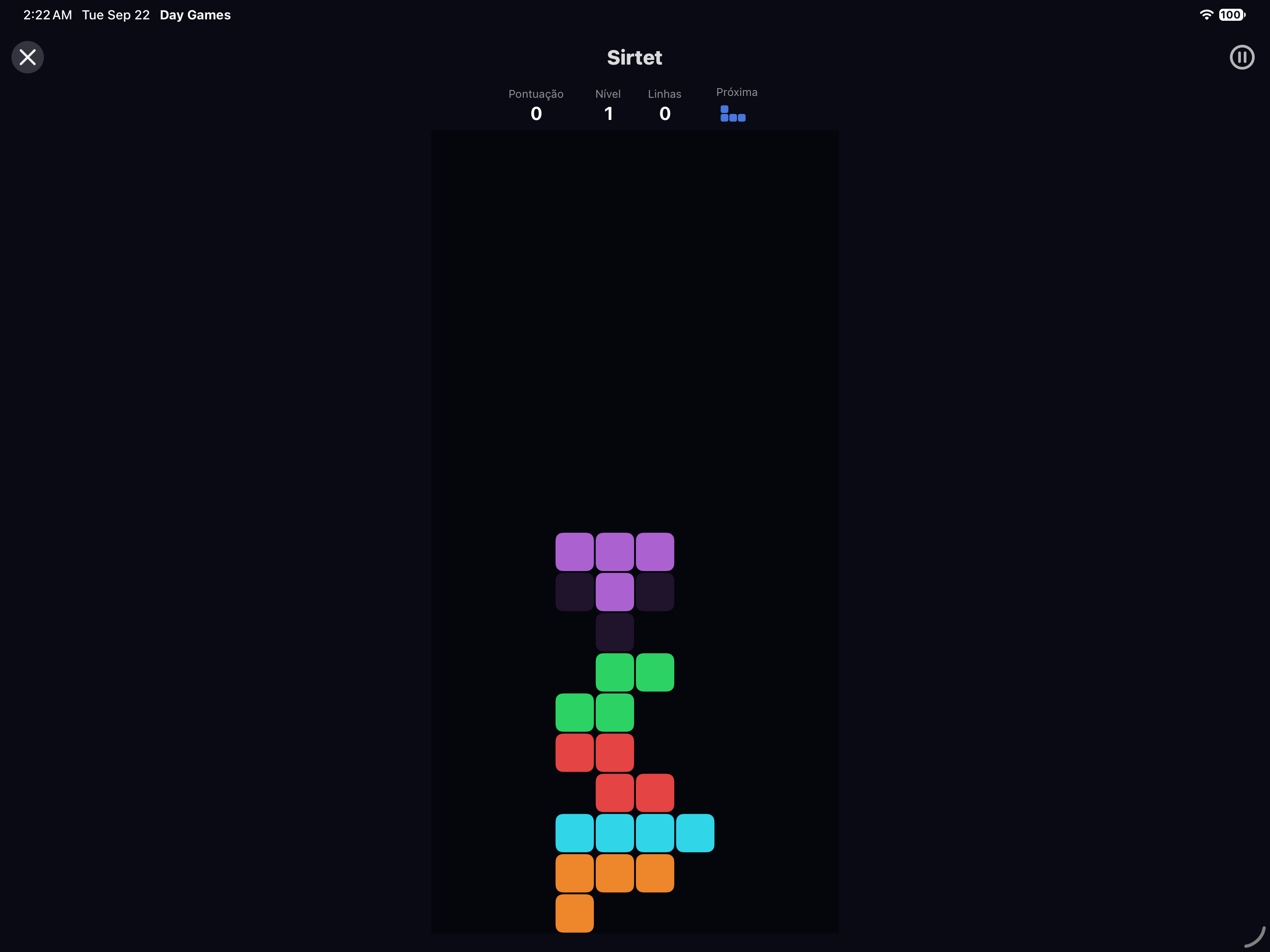 Sirtet — iOS (UIKit) · iPad