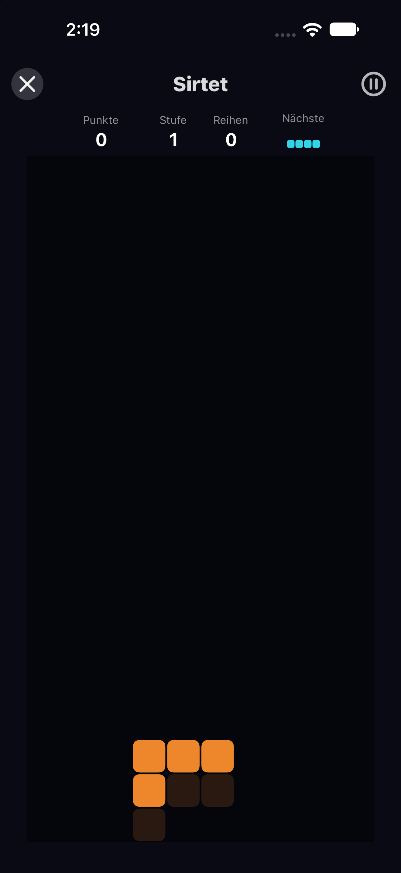 Sirtet — iOS (UIKit) · iPhone