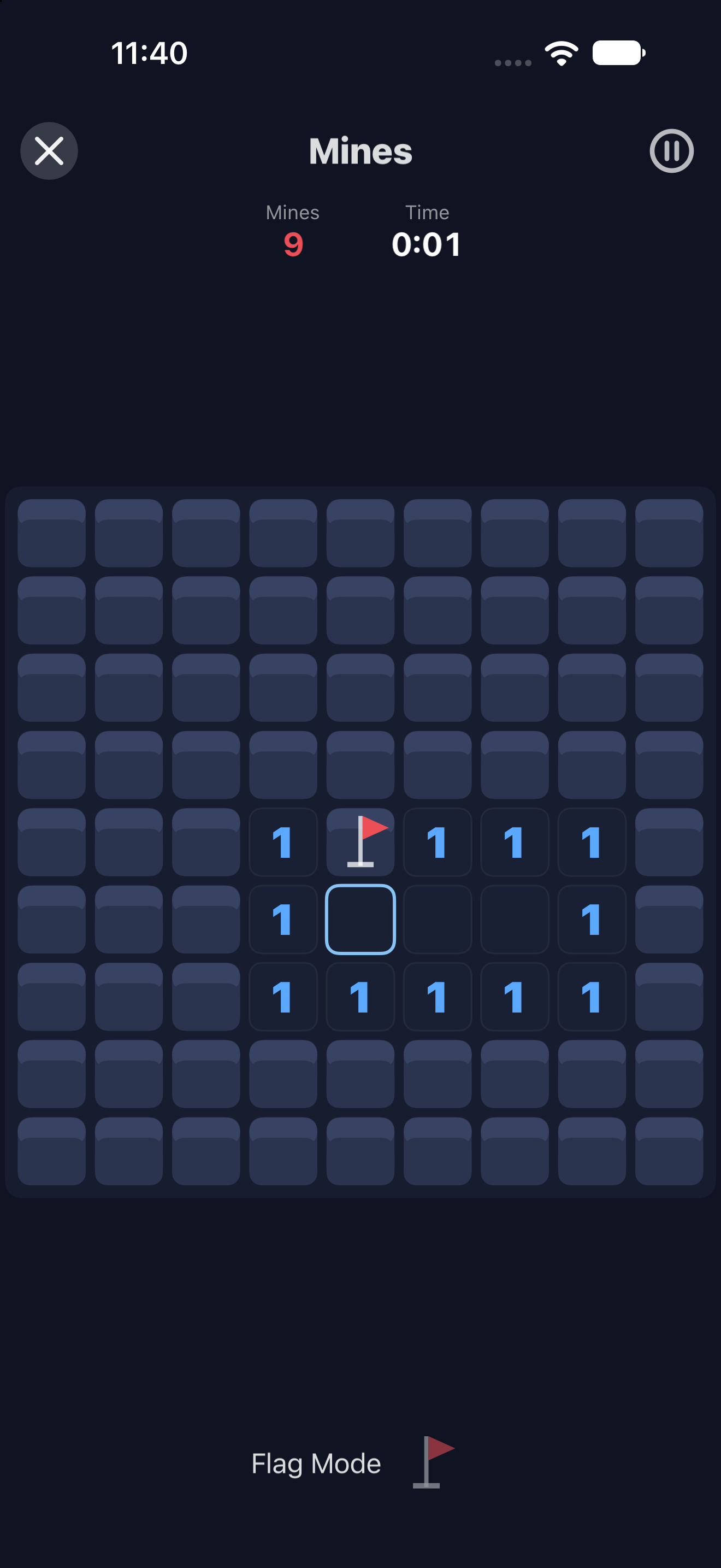Mines, iOS UIKit