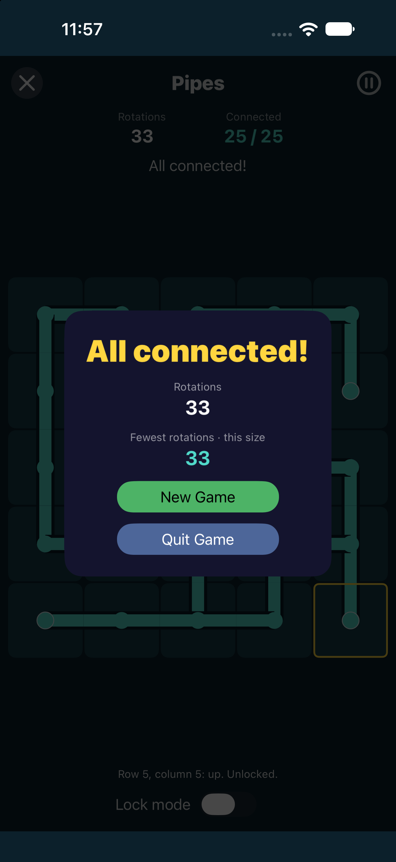 Pipes Complete, iOS UIKit
