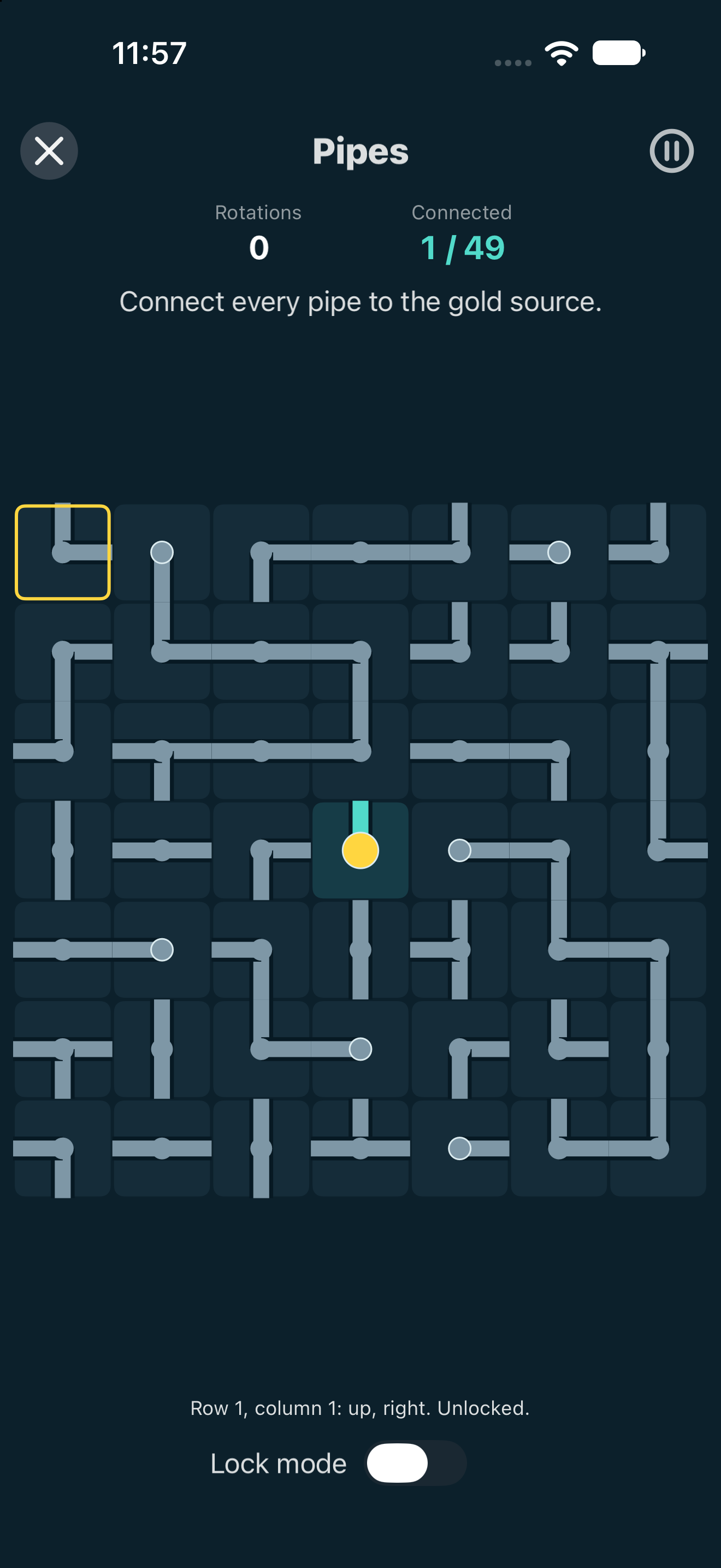 Pipes Medium, iOS UIKit