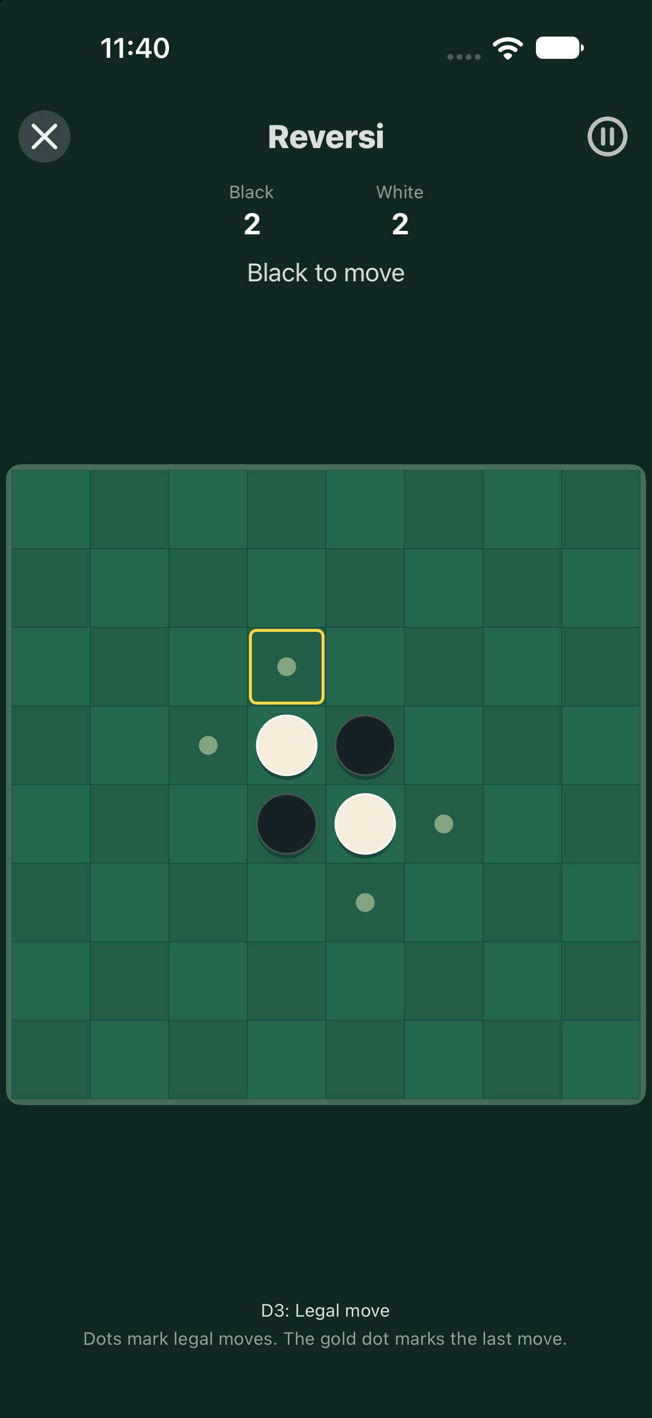 Reversi, iOS UIKit