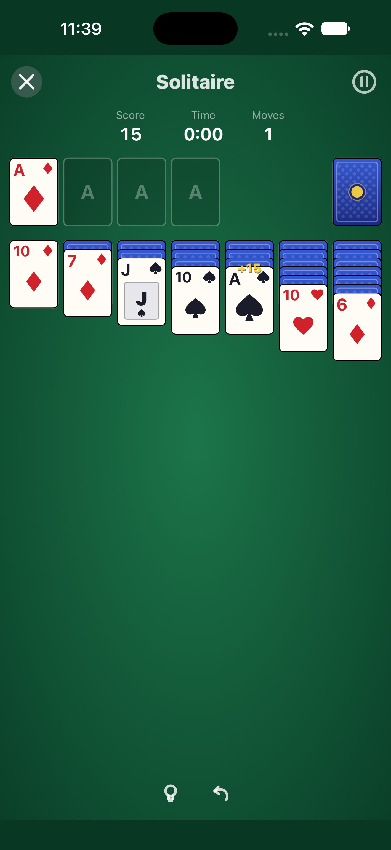 Solitaire Flight, iOS UIKit