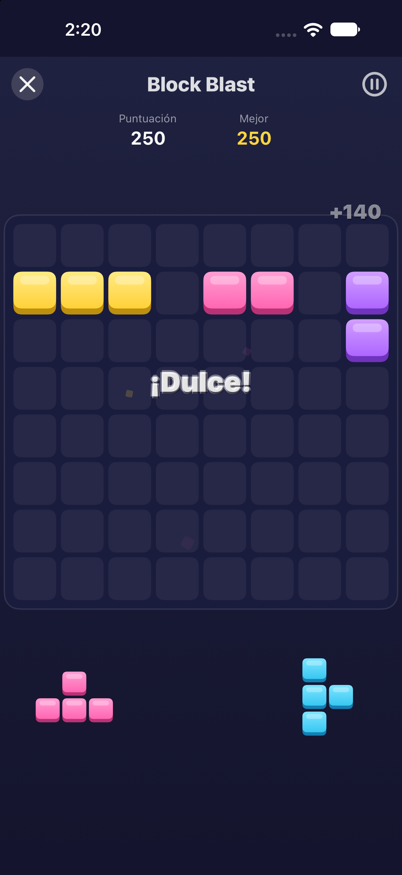 Block Blast — iOS (UIKit) · iPhone