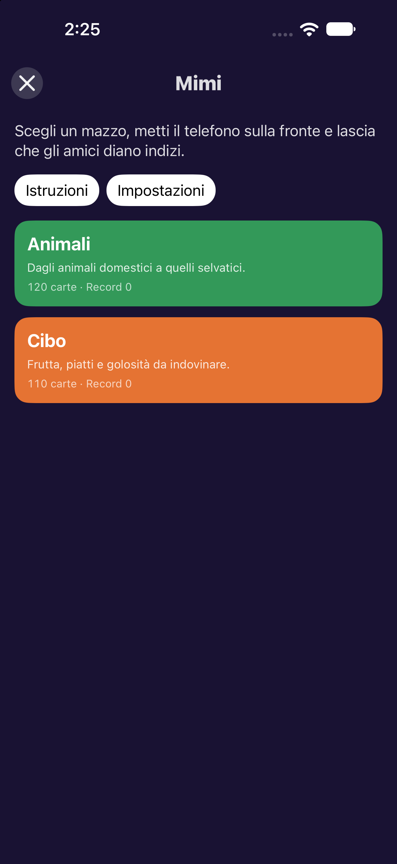 Mimi — iOS (UIKit) · iPhone