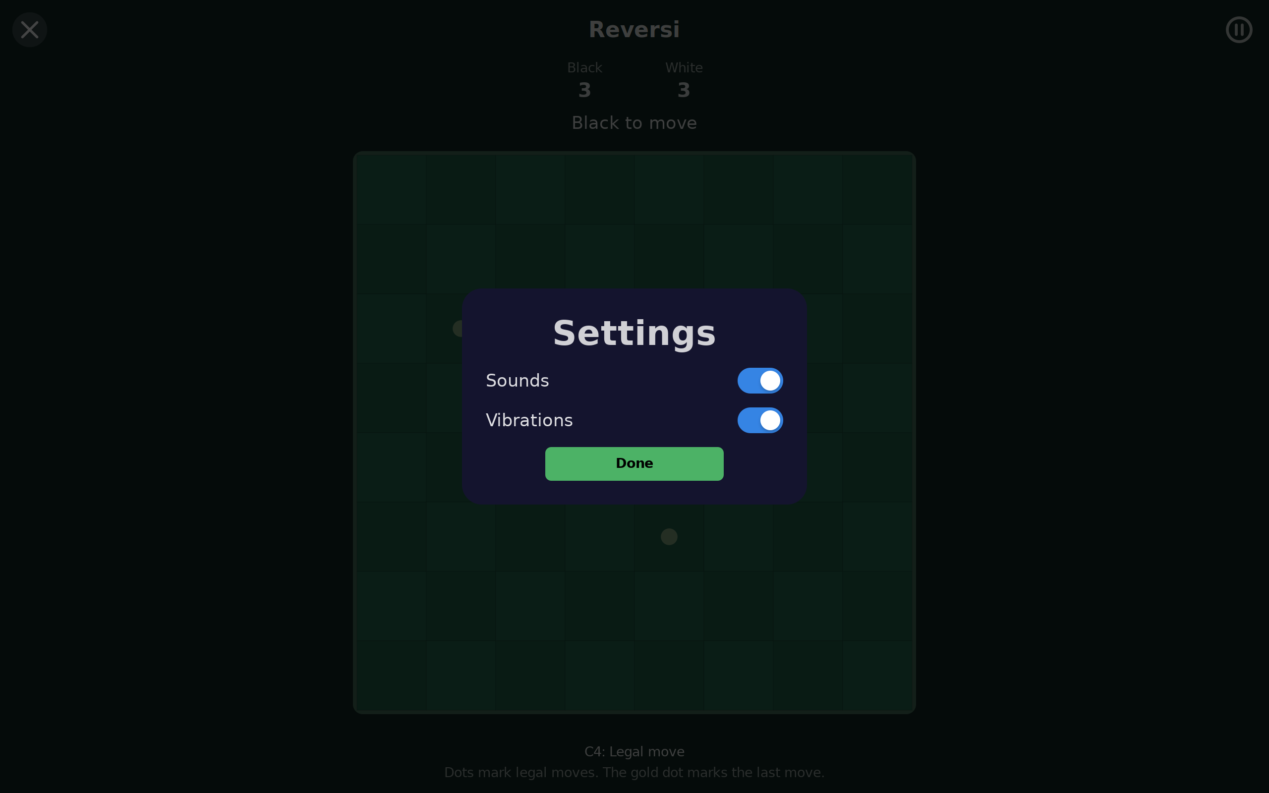 Reversi Settings, Linux GTK 4