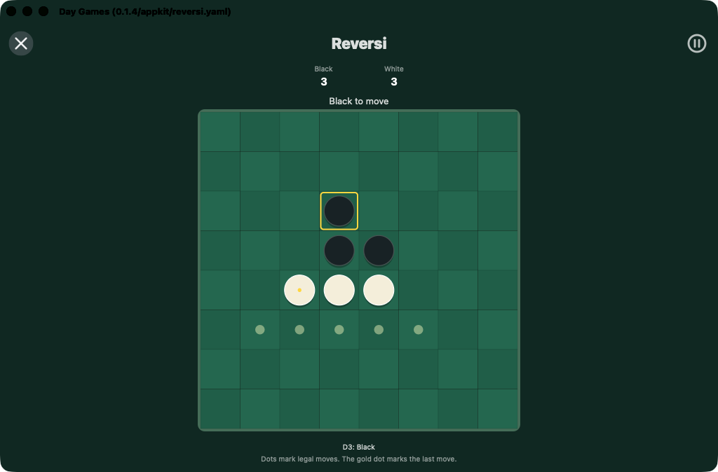 Reversi Computer, macOS AppKit