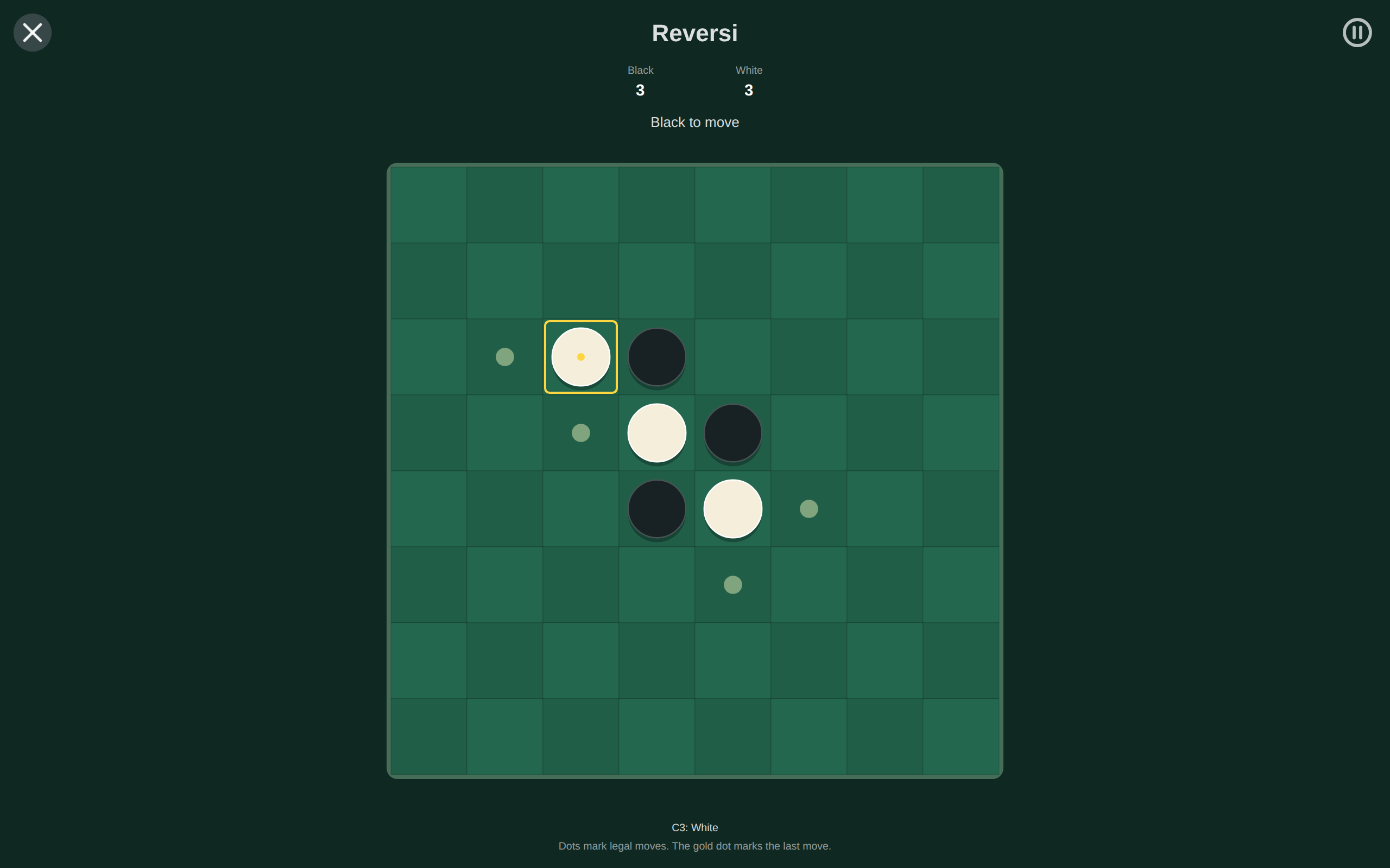 Reversi Two Players, Web Web DOM