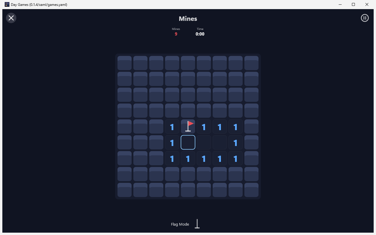 Mines, Windows XAML