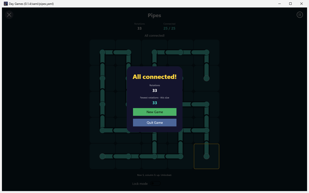 Pipes Complete, Windows XAML