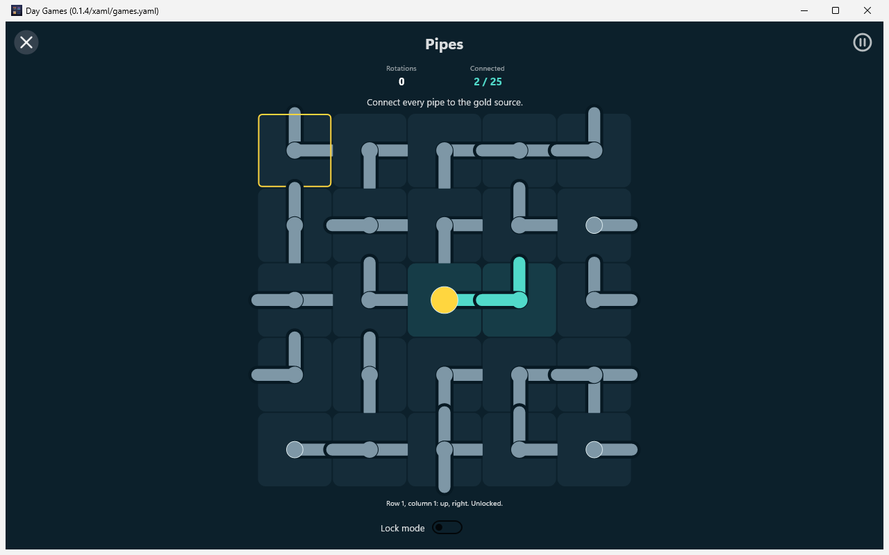 Pipes, Windows XAML