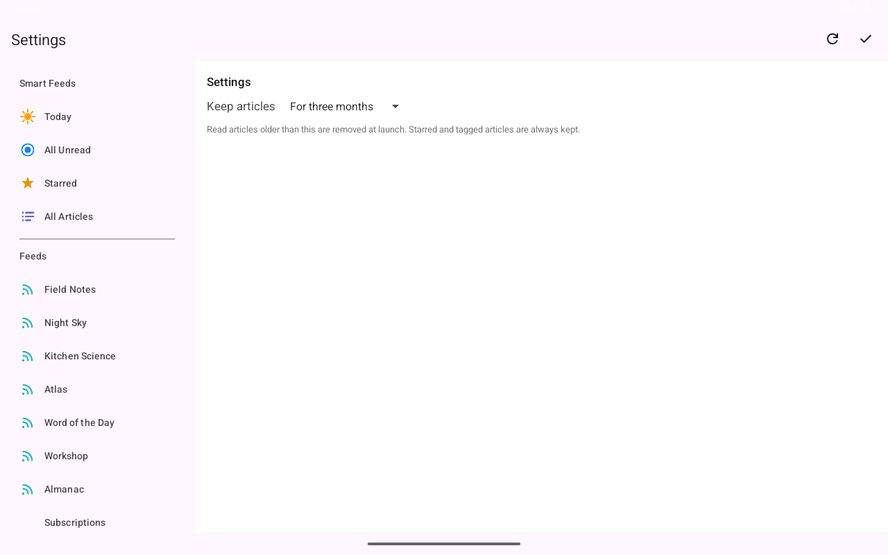 Sidebar Hidden — Android (Material) · Tablet