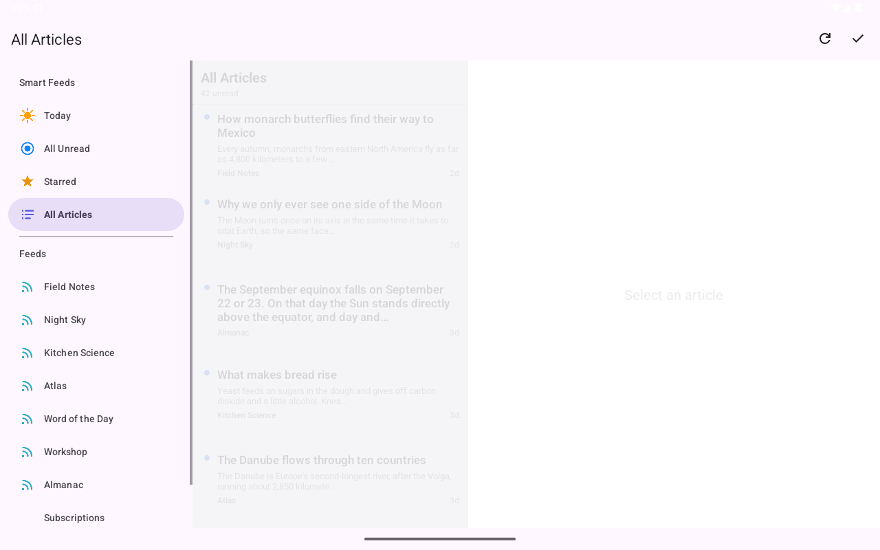 Timeline — Android (Material) · Tablet