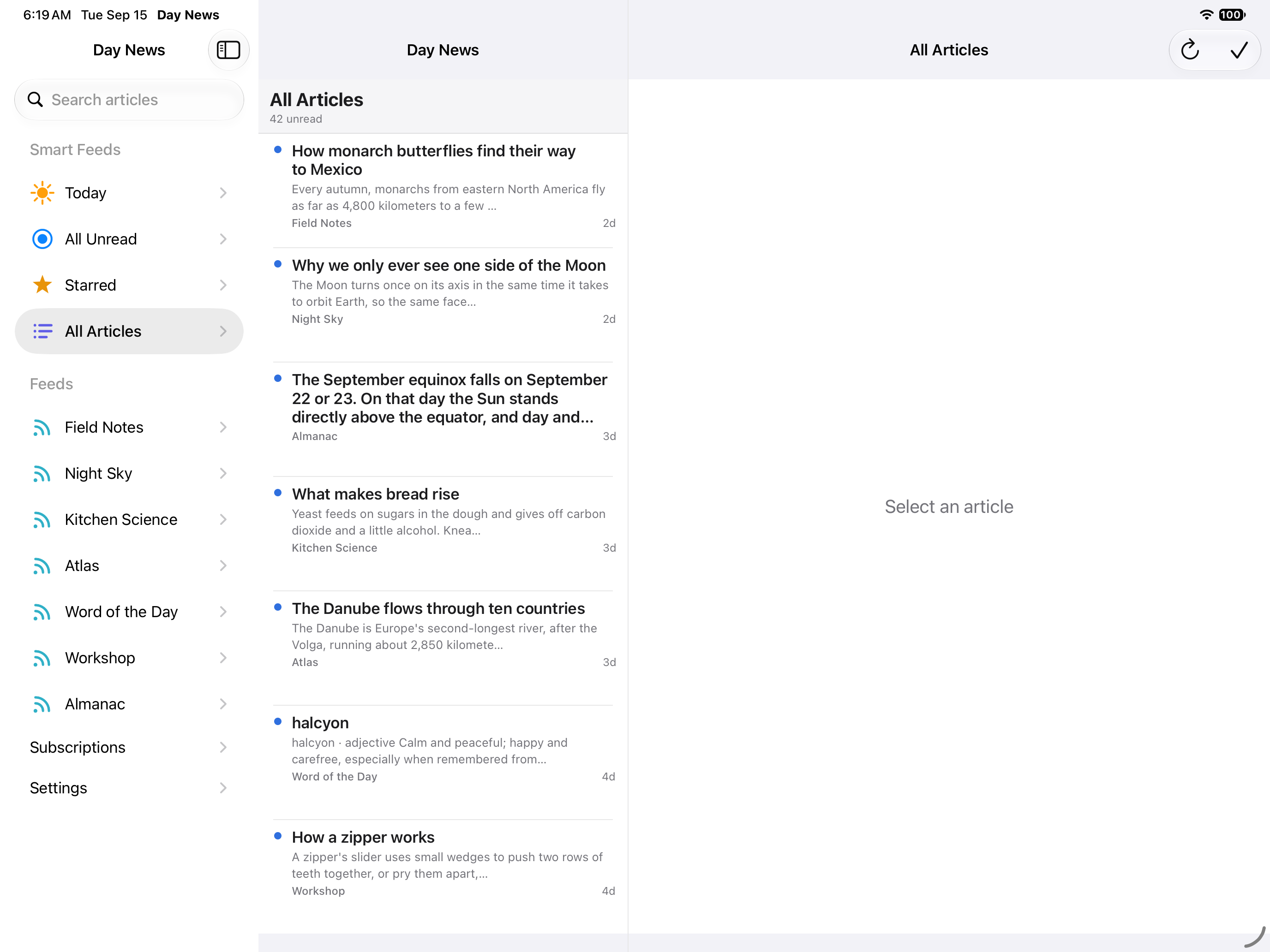 Seeded Demo — iOS (UIKit) · iPad