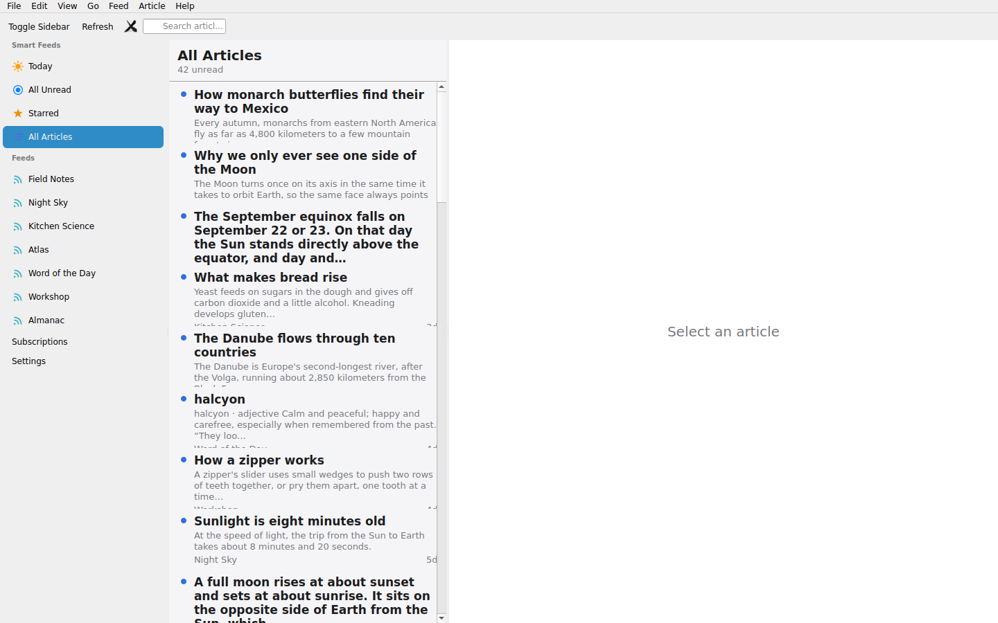 Timeline — Linux (Qt 6 / KDE)