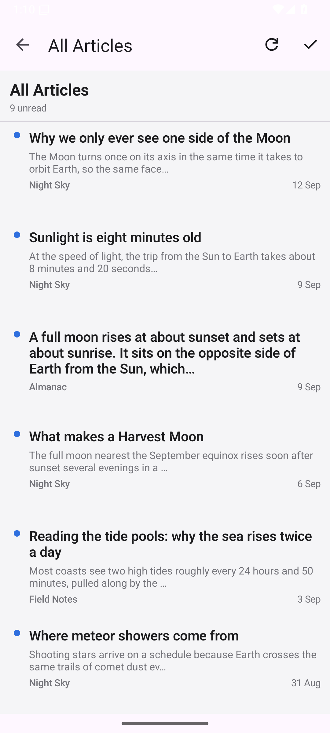 Search results, Android Android