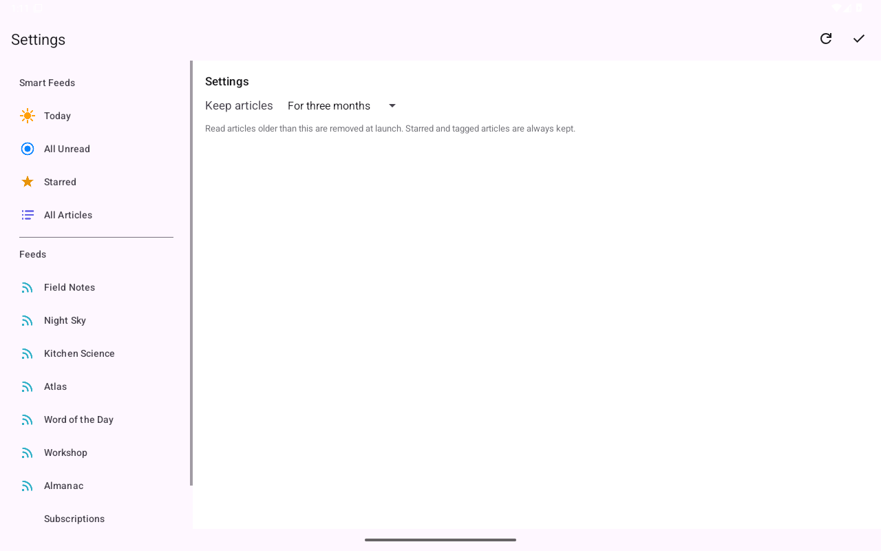 Sidebar hidden, Android Tablet