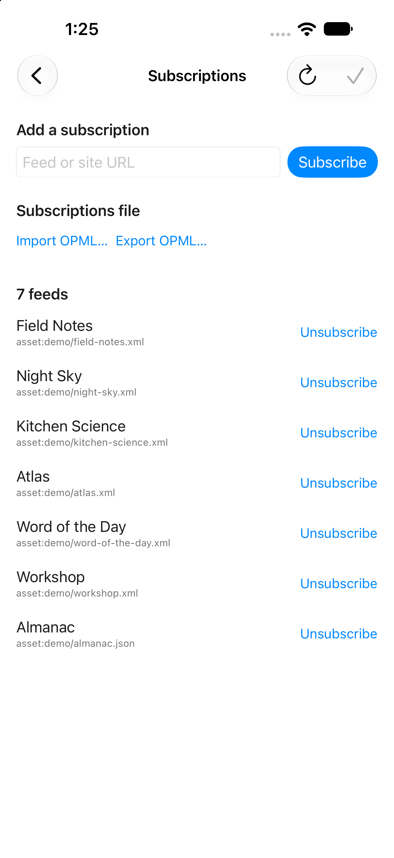 Subscriptions, iOS UIKit