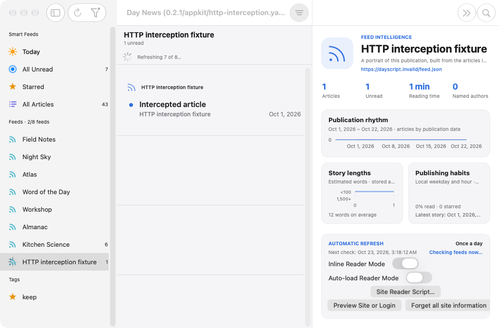 Http Interception, macOS AppKit
