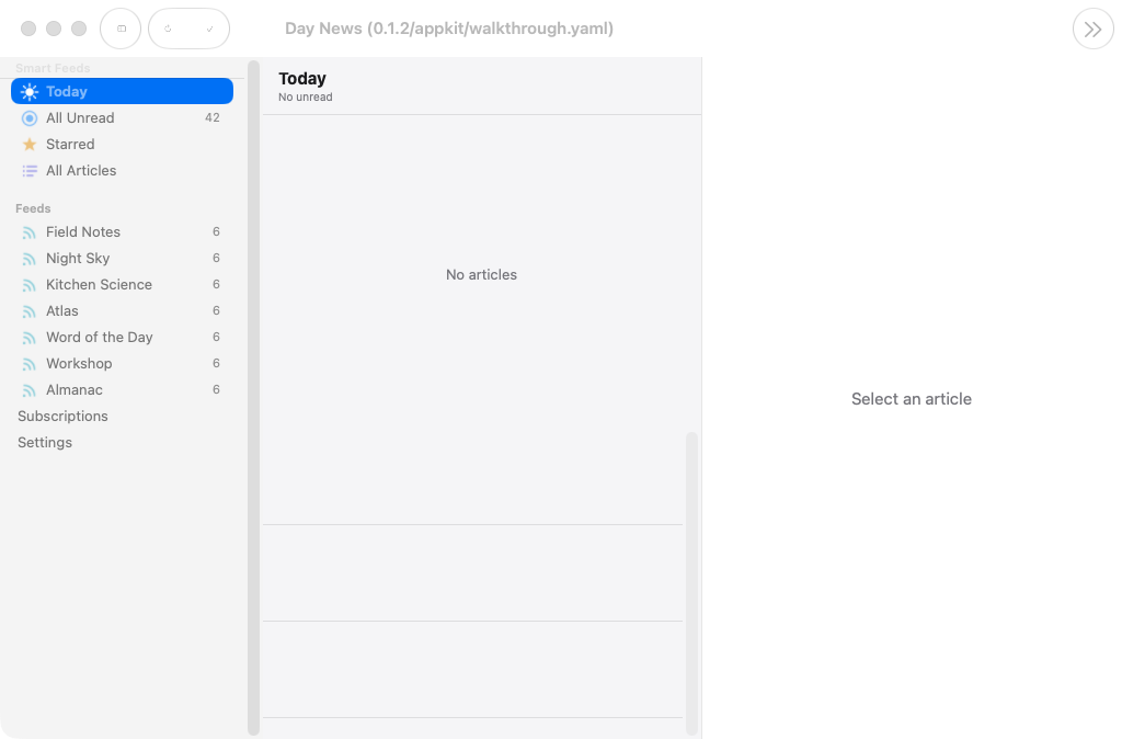 Sidebar, macOS AppKit