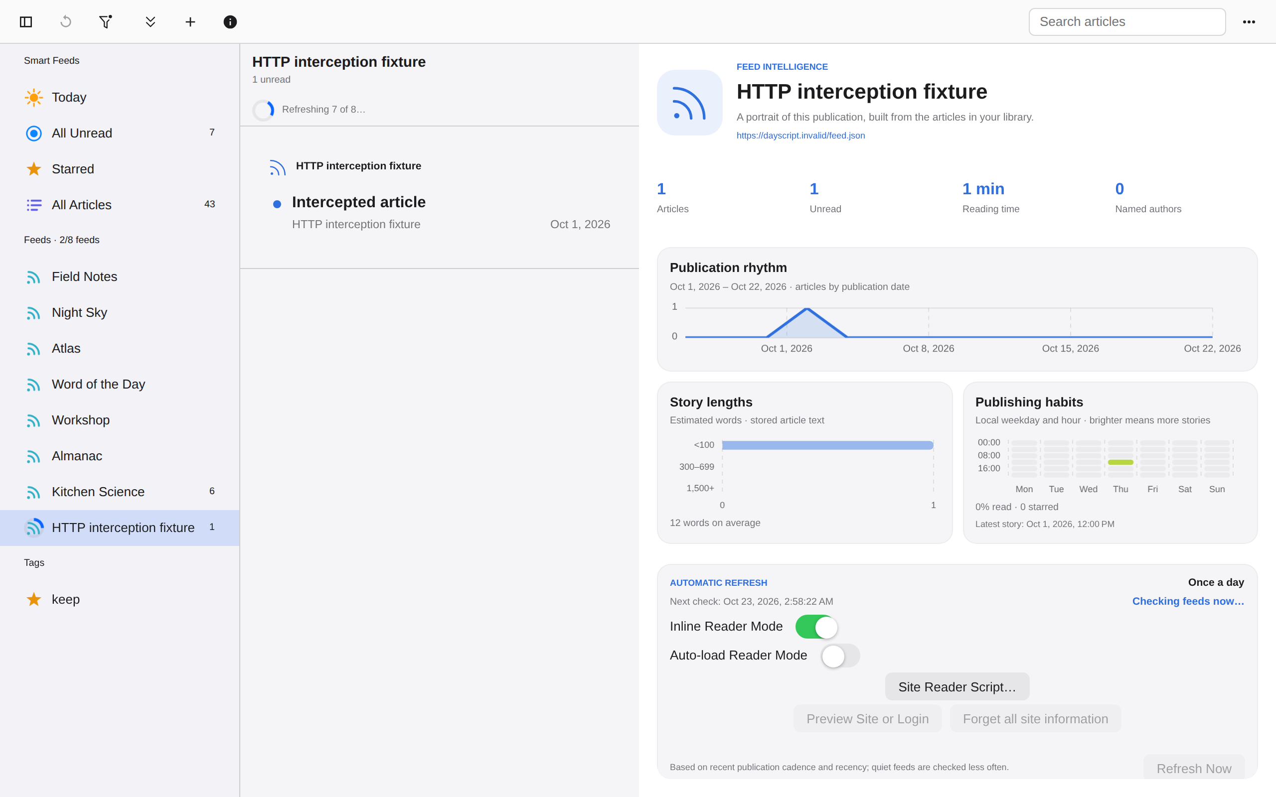 Http Interception, Web Web DOM