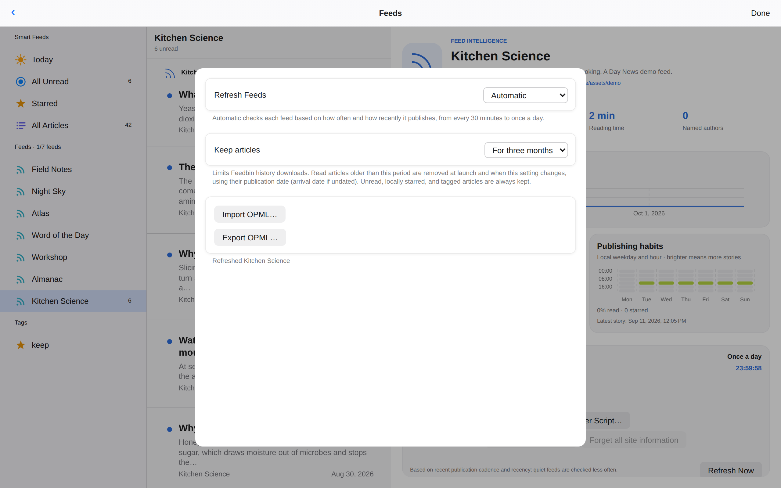 Subscription Settings, Web Web DOM