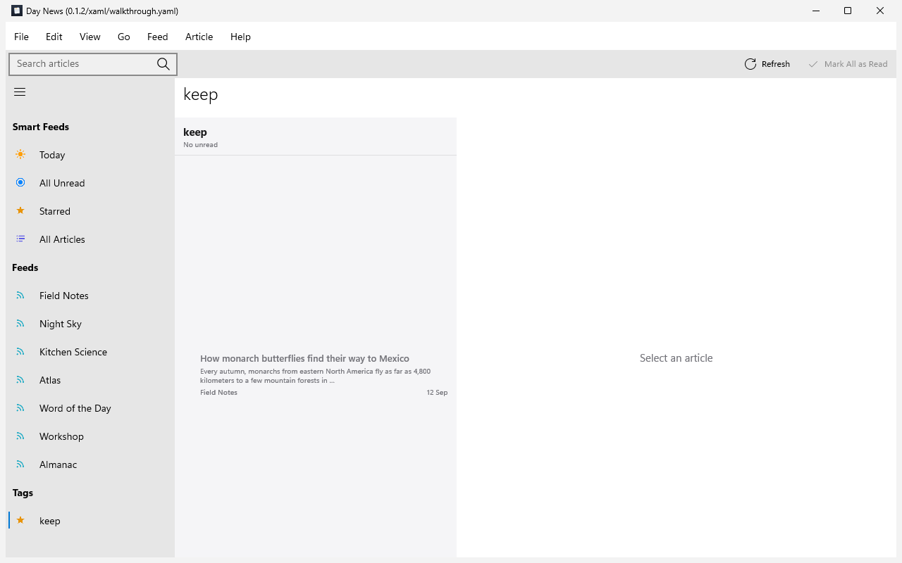 Timeline · scoped to a tag, Windows XAML
