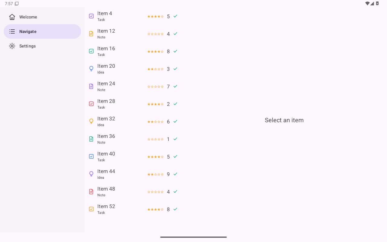Medium — Android (Material) · Tablet
