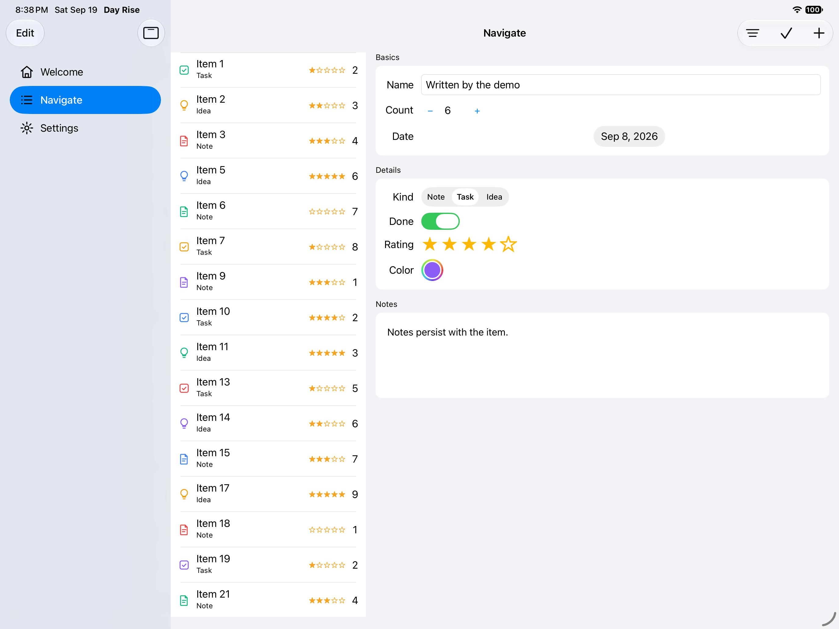 Filtered — iOS (UIKit) · iPad